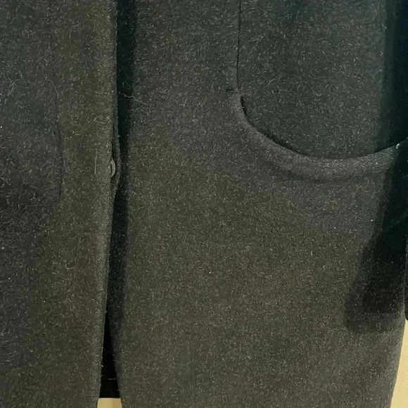 [XS]Babaton Pearce Wool Cashmere Blend WMN Hooded Mid  Length Coat Peacoat - Picture 8 of 16